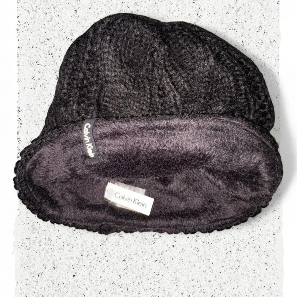 Calvin Klein kids Dark Charcoal Cable Knit Beanie
